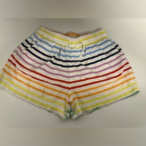 5/25 Primark colorful striped shorts size 8-9 years old with pockets